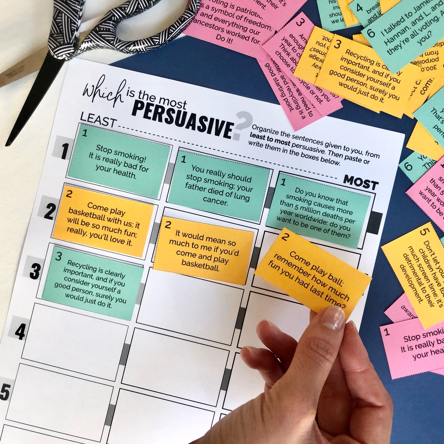 What’s the difference between telling someone to do something and actually persuading them to? 🤔 This technique-sorting activity gets students thinking about how language works, not just what it says.Comment “persuade me” for the link to the full mini unit 👇#PersuasiveWriting #ELATeacher #MiddleSchoolELA #TeachersOfTPT #WritingUnit #SecondaryELA