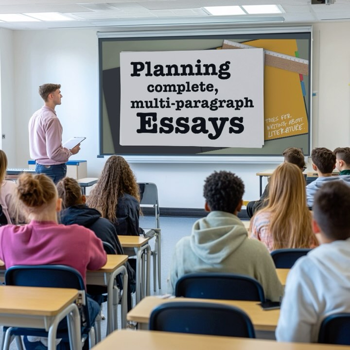 Strong literary essays don’t just happen—they’re built, piece by piece, on a solid foundation. 💪  Before students can write fluent, complete essays about literary works, they need to master the basics: these resources will help them do just that! 👏 From coming up with strong claims, embedding evidence, planning whole essays, and editing first drafts: this one bundle has you covered! Drop a comment below if you want the direct link (or have any questions) , or check it out through the link in my bio! #teachingwriting  #teachergram #iteachhighschoolELA  #iteachhighschoolELA #teachersofinstagram #iteachmiddleschool #teacherspayteachers https://www.teacherspayteachers.com/Product/Essay-Writing-for-any-Literary-Unit-BUNDLE-13072732?utm_source=SLT%20Instagram&utm_campaign=Essay%20Bundle%20GIF