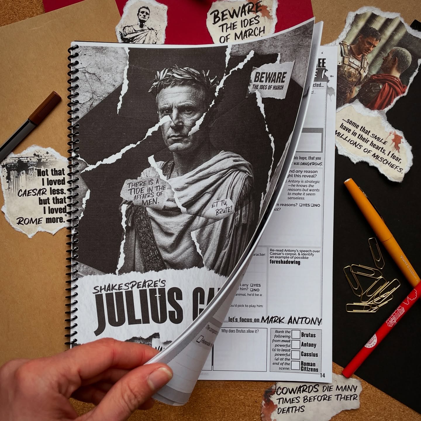 I designed these Julius Caesar workbooks to really help slow the play down, make the language manageable, and keep students focused on meaning and making creative connections! 💪💬 Want the link? Drop a comment (or a Caesar themed emoji 😏) and I’ll DM it to you! Or simply tap the link in my bio! #ELAteachers #TeachingResources #teachergram #iteachhighschoolELA #teachersofinstagram #iteachmiddleschool #teacherspayteachers
